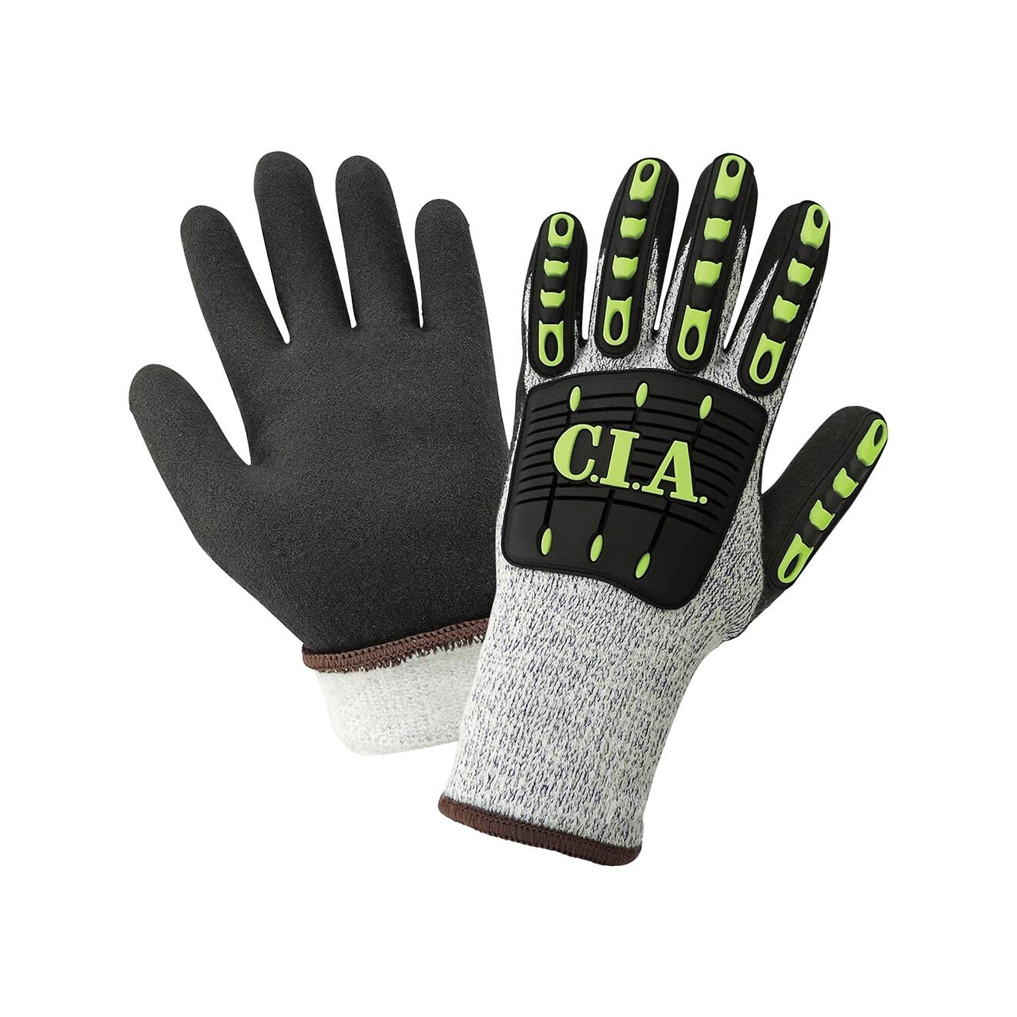 Global Glove 10ga UHMWPE, Cut Level A4, Impact/Insulater Gloves- 12 Pairs